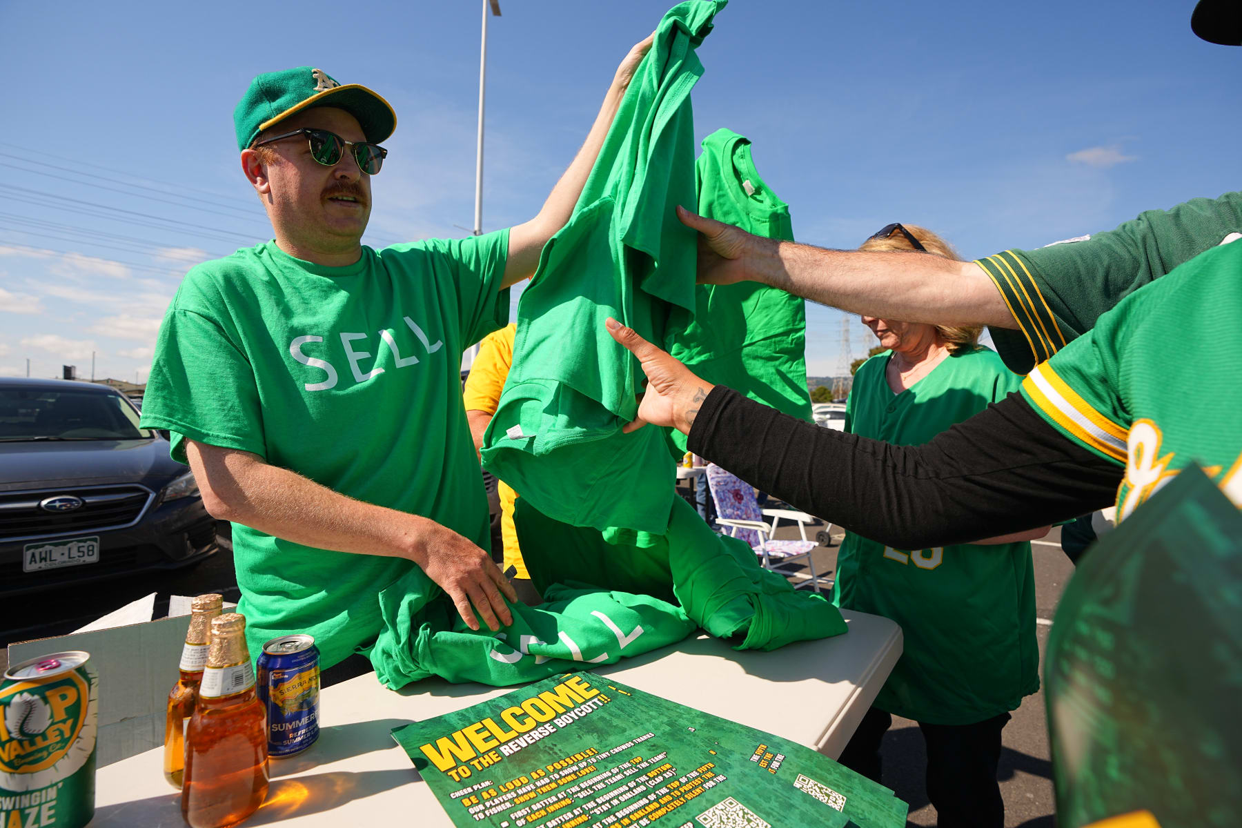 Message Merch: Screen Printer's 'SELL' Shirts Fuel Viral Fan Protest  Against Oakland Athletics Ownership