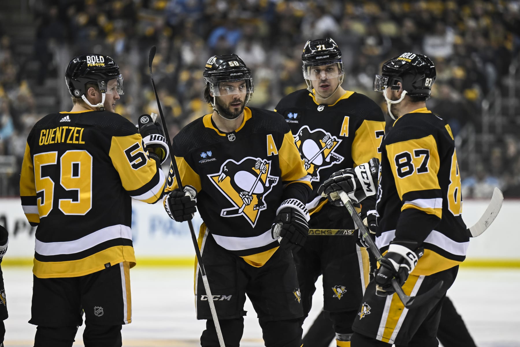 Youth Pittsburgh Penguins Jason Zucker Adidas Authentic Alternate Jersey -  Gold