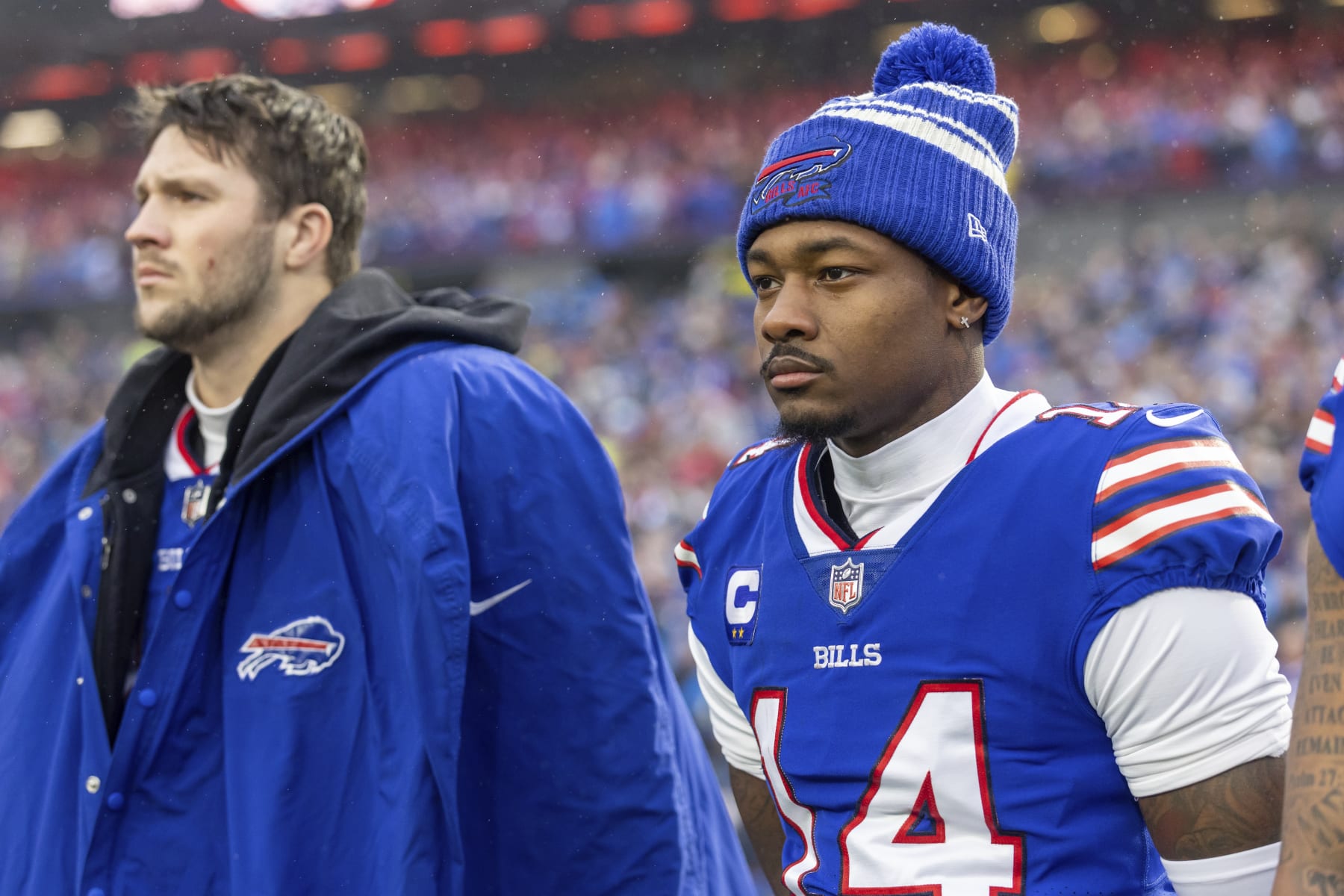 SportsCenter on X: Get you someone who looks at you the way Josh Allen  looks at Stefon Diggs 