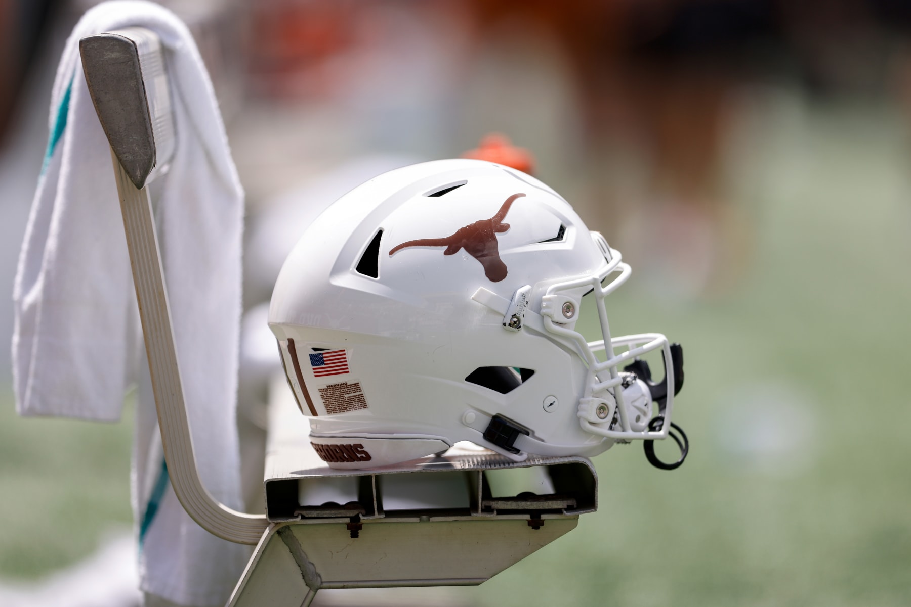 Texas' football helmets through the years