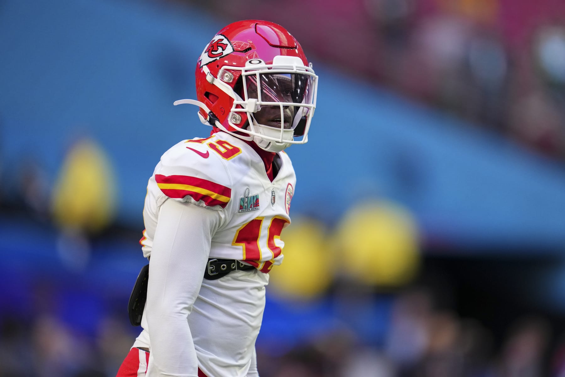 Head Coach Andy Reid, Patrick Mahomes, Kadarius Toney, Chris Jones