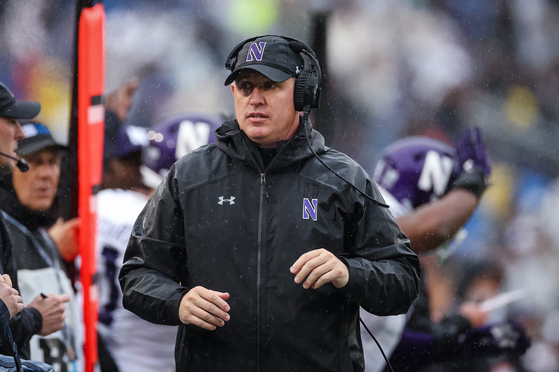 STATE COLLEGE, PA - OCTOBER 01: Head coach Pat Fitzgerald of the Northwestern Wildcats looks on against the Penn State Nittany Lions during the first half at Beaver Stadium on October 1, 2022 in State College, Pennsylvania. (Photo by Scott Taetsch/Getty Images)