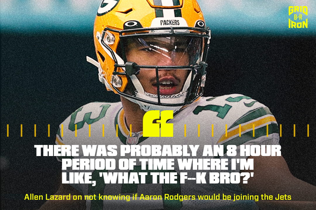 Aaron Rodgers discusses Davante Adams' absence; WR Allen Lazard on COVID-19  list, out Thursday