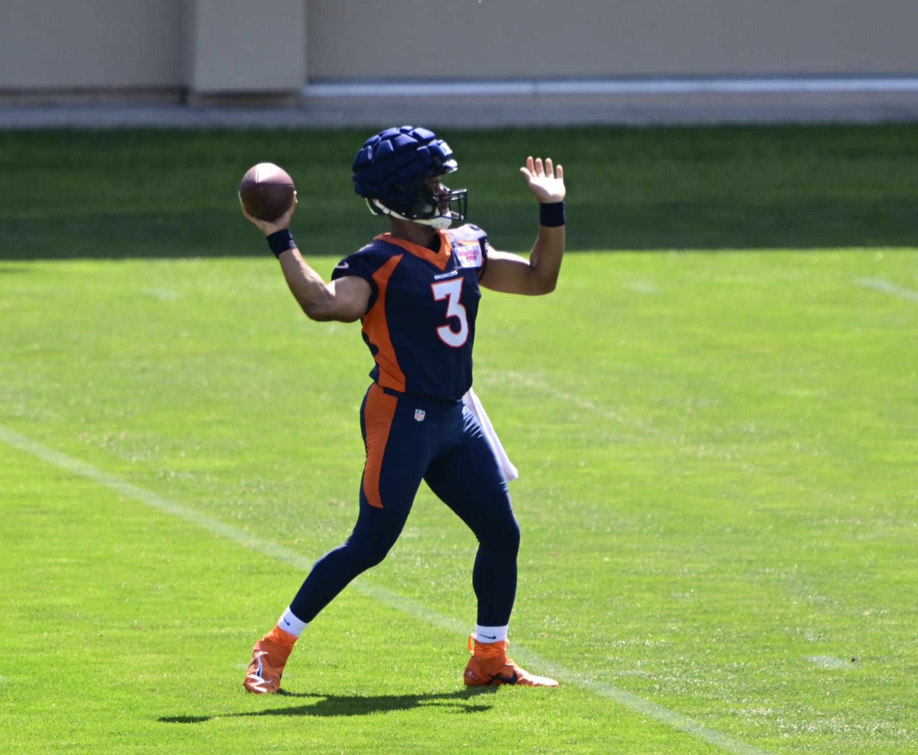 Russell Wilson as Broncos camp starts: Feel strong. Feel fast.