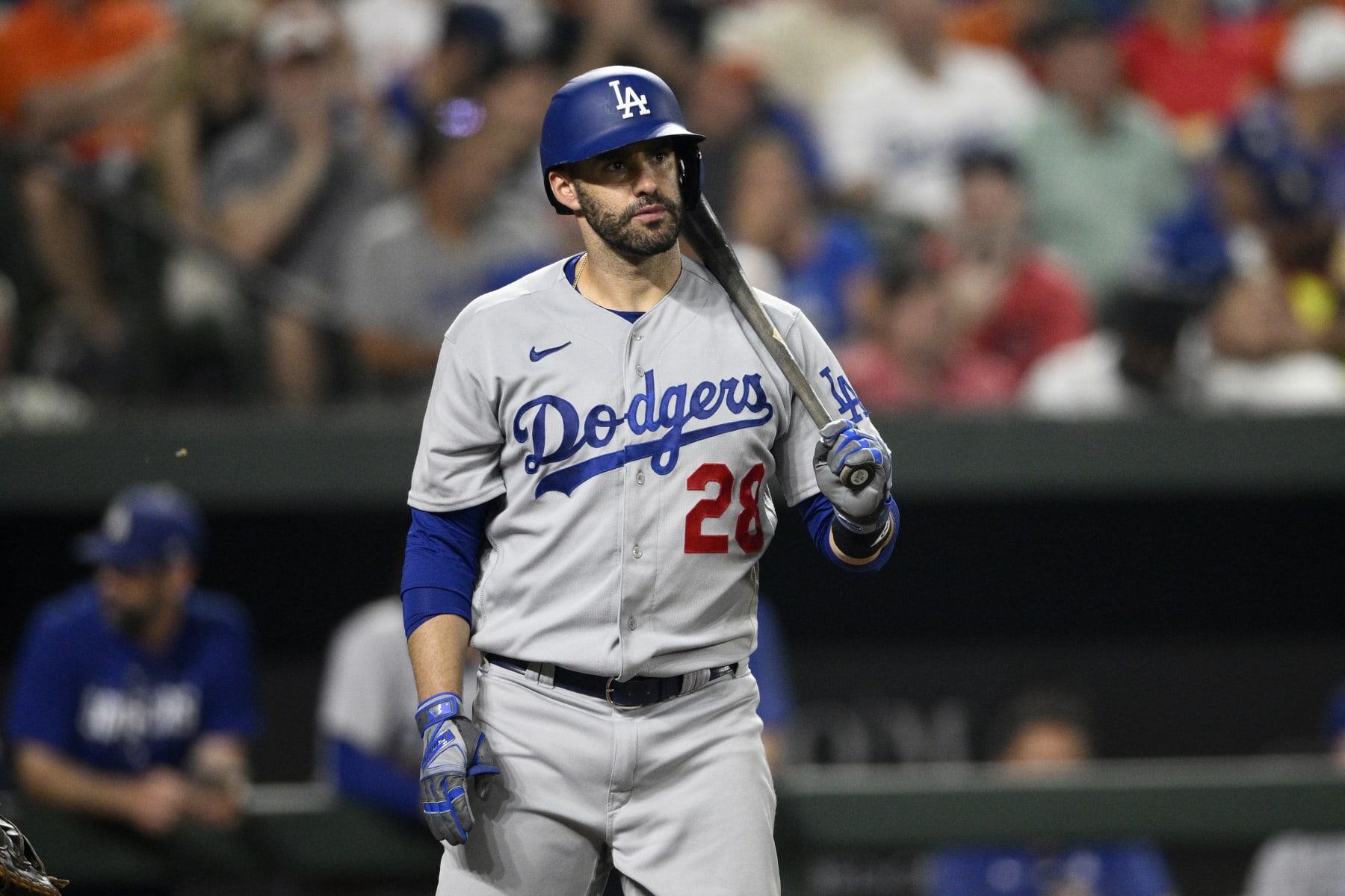 Dodgers' J.D. Martinez to sit out vs. A's to rest injury - Los