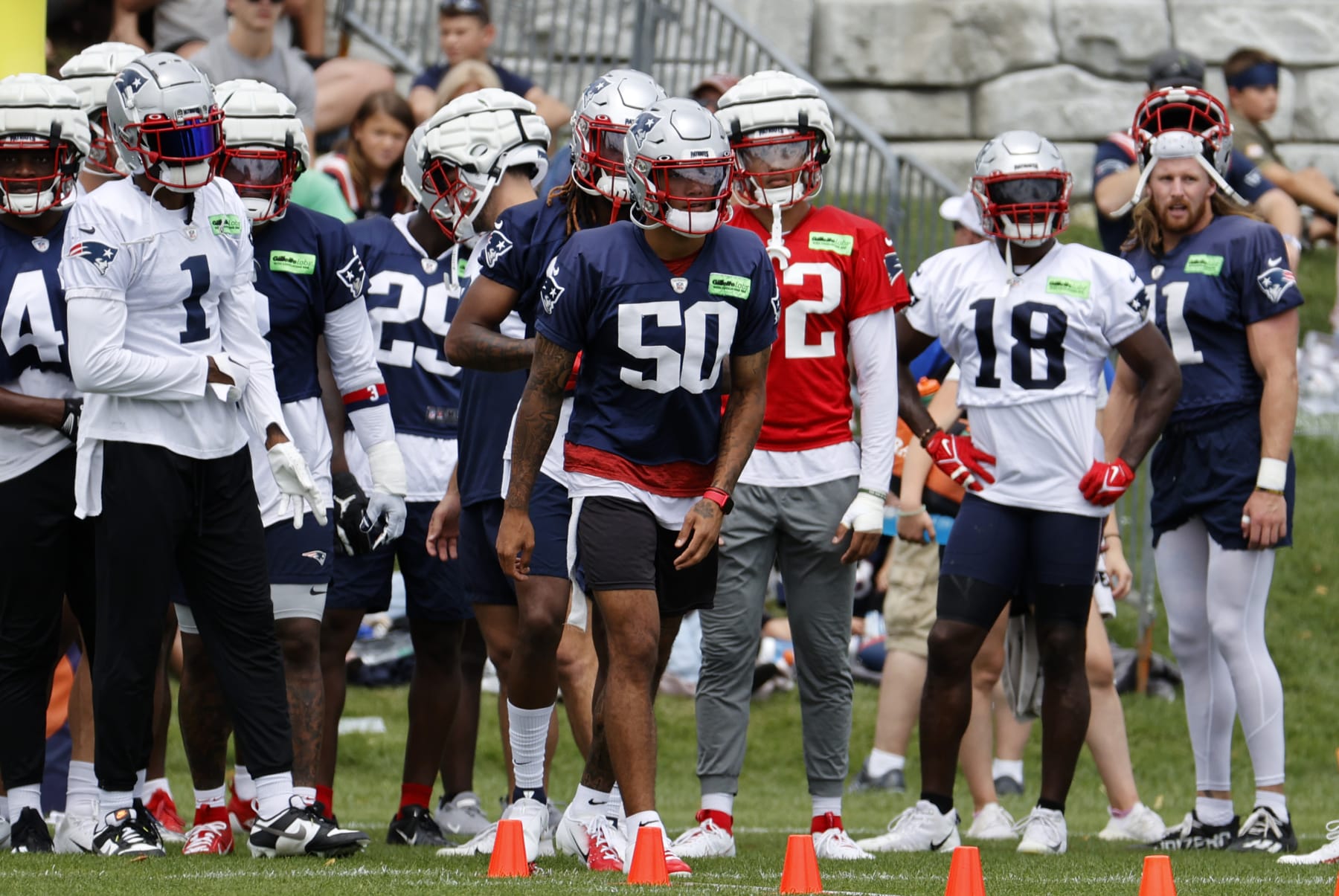 New England Patriots cornerback Christian Gonzalez during an NFL preseason  football game against the Houston Texans at Gillette Stadium, Thursday,  Aug. 10, 2023 in Foxborough, Mass. (Winslow Townson/AP Images for Panini  Stock