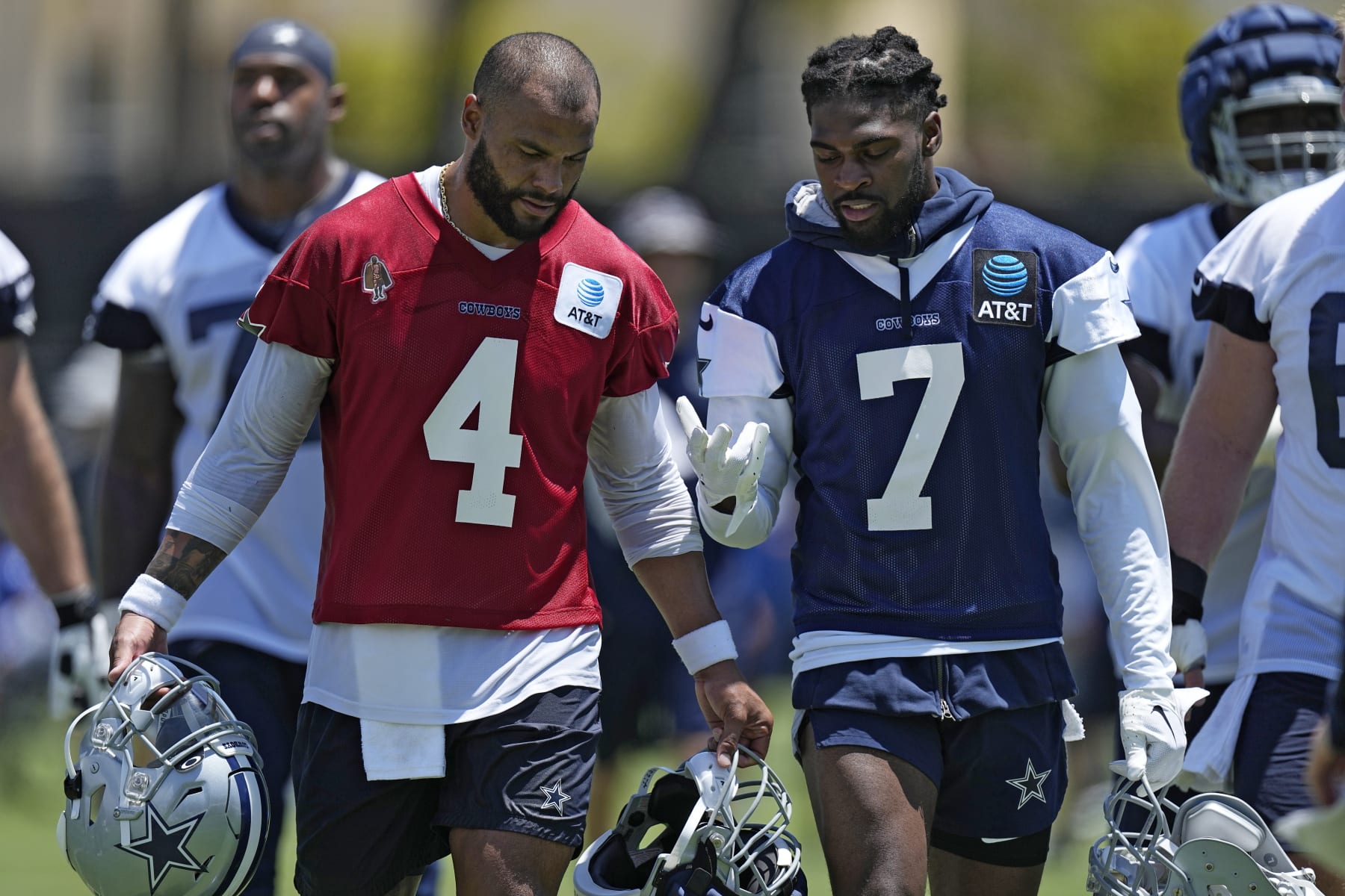 Cowboys' Dak Prescott, Trevon Diggs clear air after camp trash talk