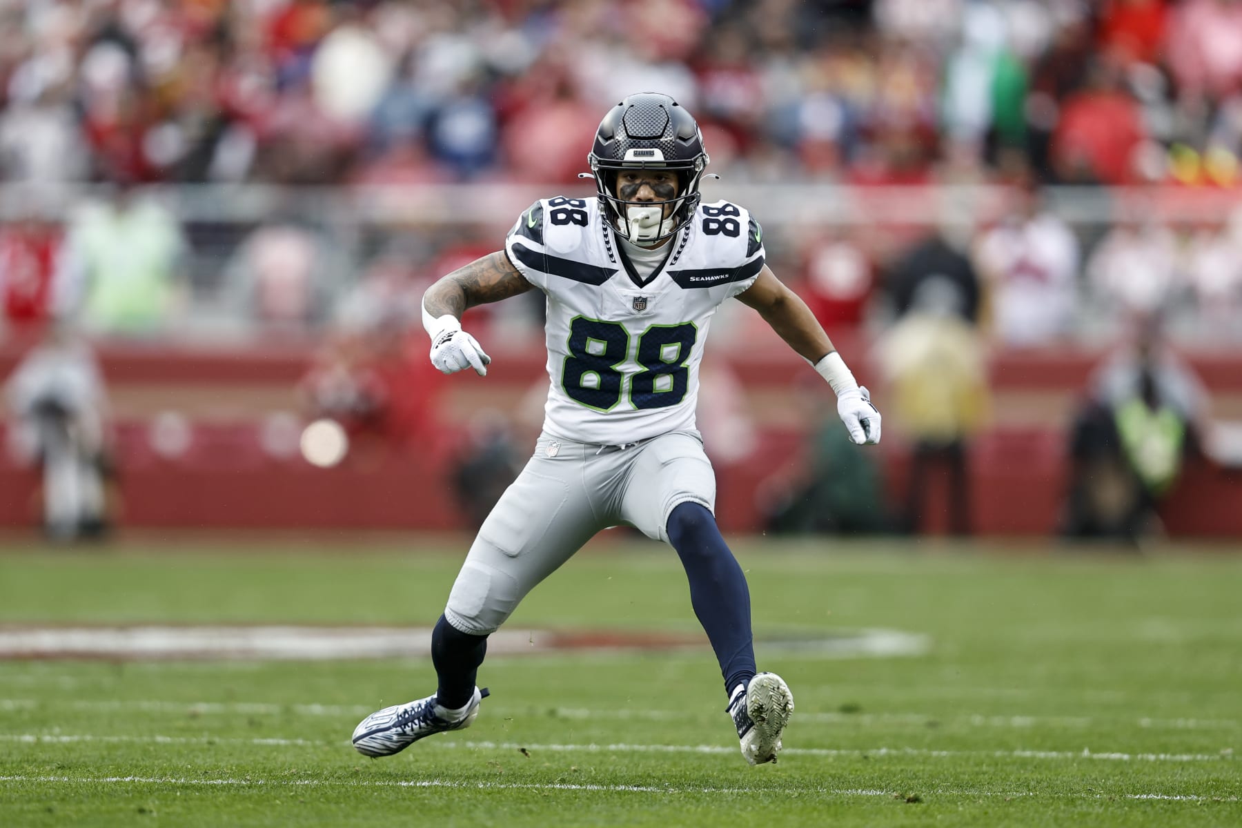 Seahawks WR Cade Johnson taken to hospital as precaution following