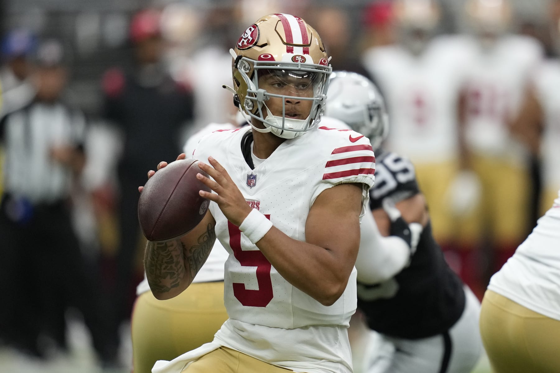 Source: 49ers mull options after Trey Lance loses QB2 battle - ABC7 San  Francisco