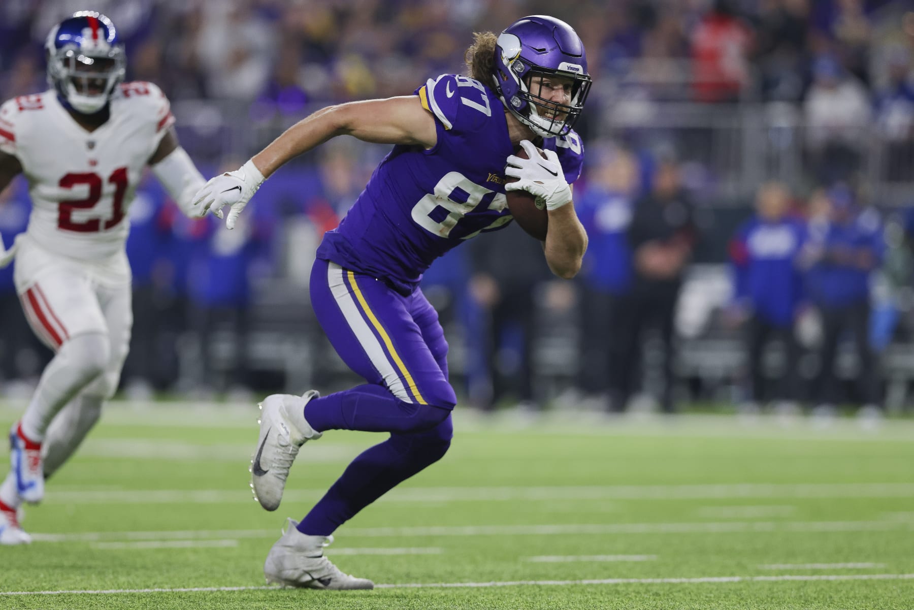 Vikings tight end T.J. Hockenson says ear infection has kept him out of  practice