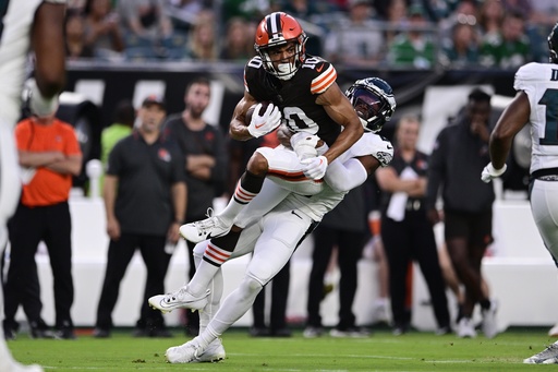 Browns and Eagles game ends in 18-18 preseason tie