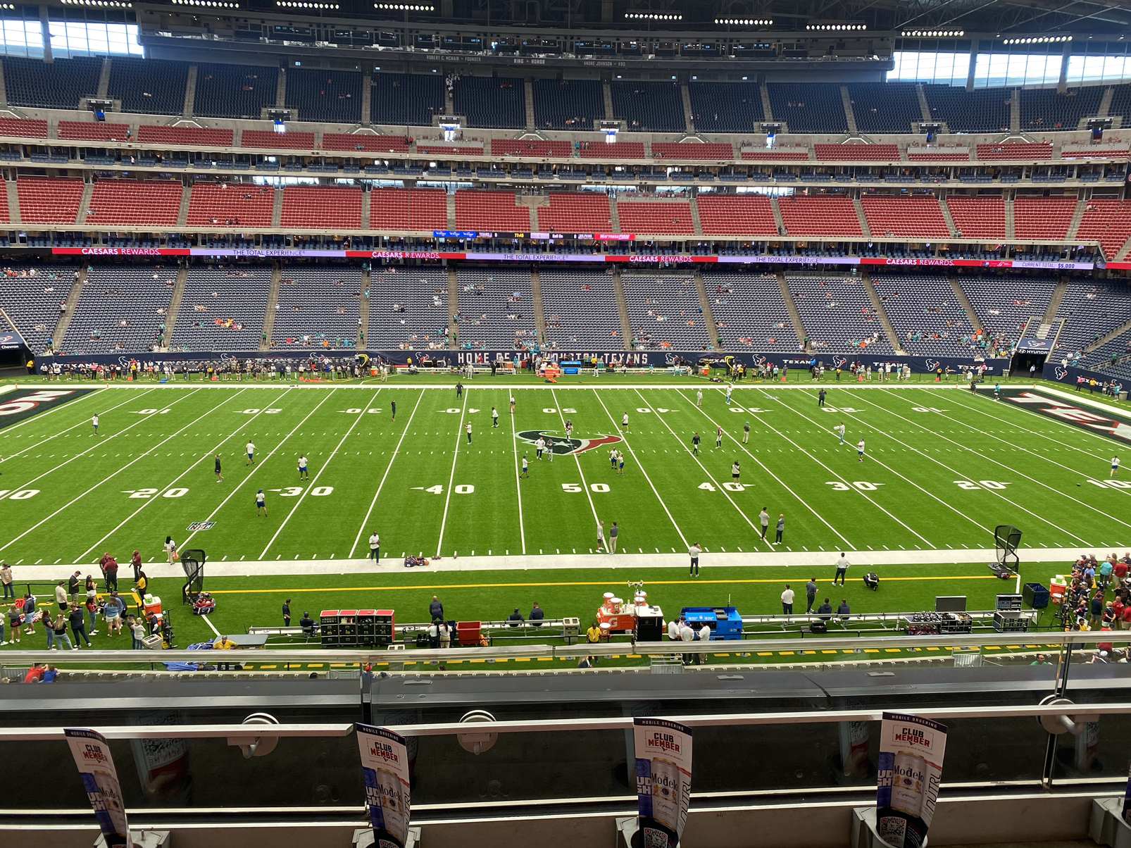 Section 107 at NRG Stadium 