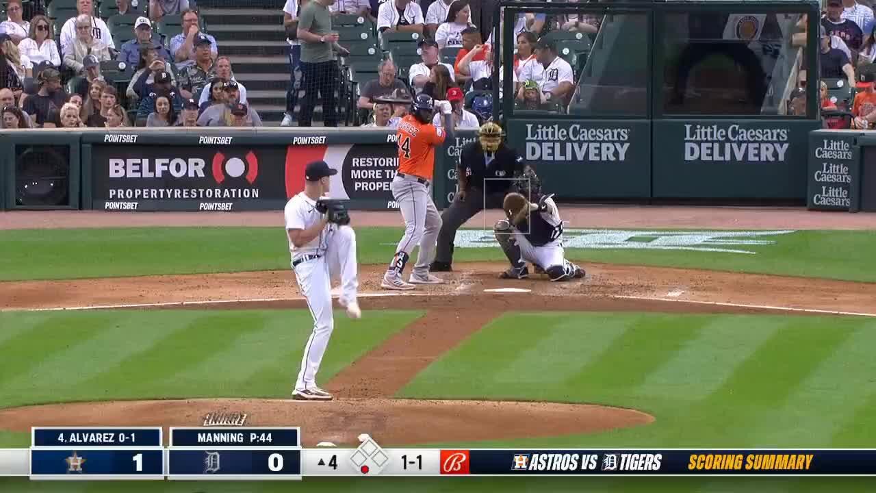 Tigers beat Astros 41