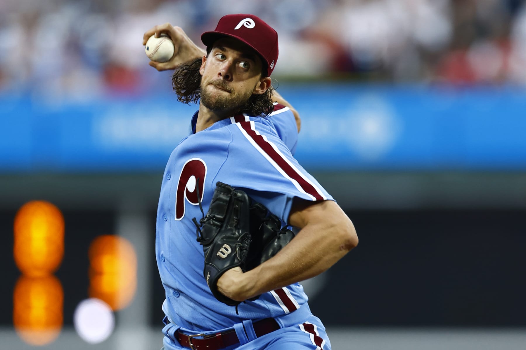 Toronto Blue Jays pitcher models new protective hat (PHOTO