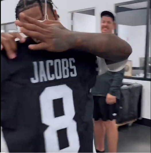 Shirts, Josh Jacobs Jersey Las Vegas Raiders With Lv Patch