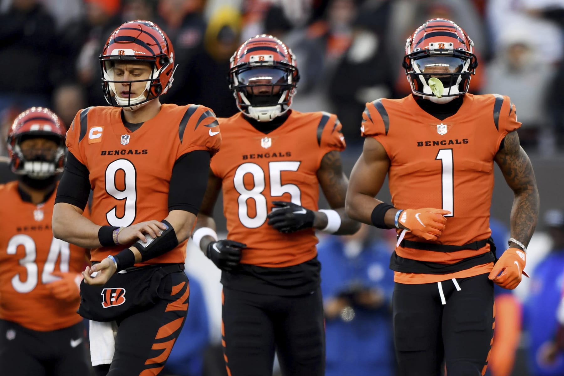 2021 Cincinnati Bengals #9 Joe Burrow Orange Game Jersey