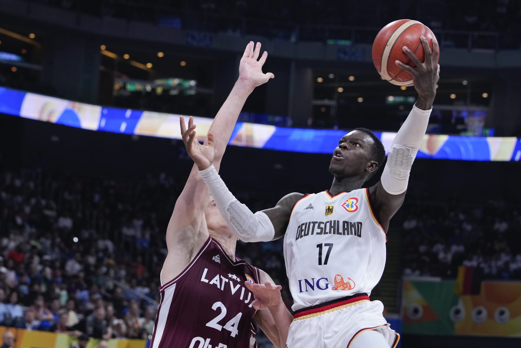 Serbia moves into World Cup semifinals by beating Lithuania, which