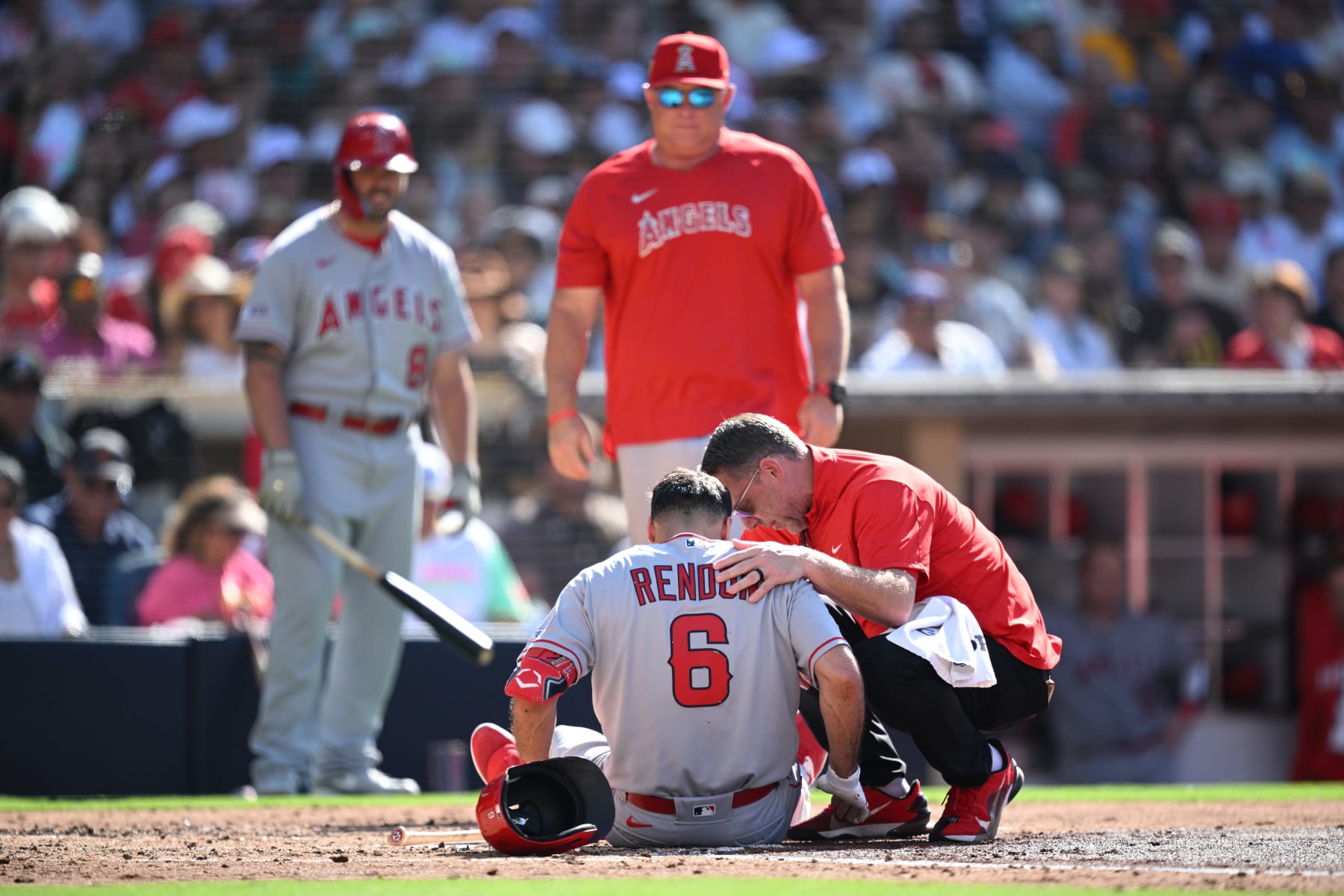 Angels' Shohei Ohtani, Anthony Rendon exit with injuries