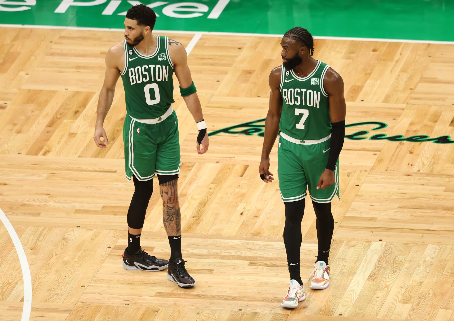 Jaylen Brown and Jayson Tatum Jaylen Brown and Jayson Tatum