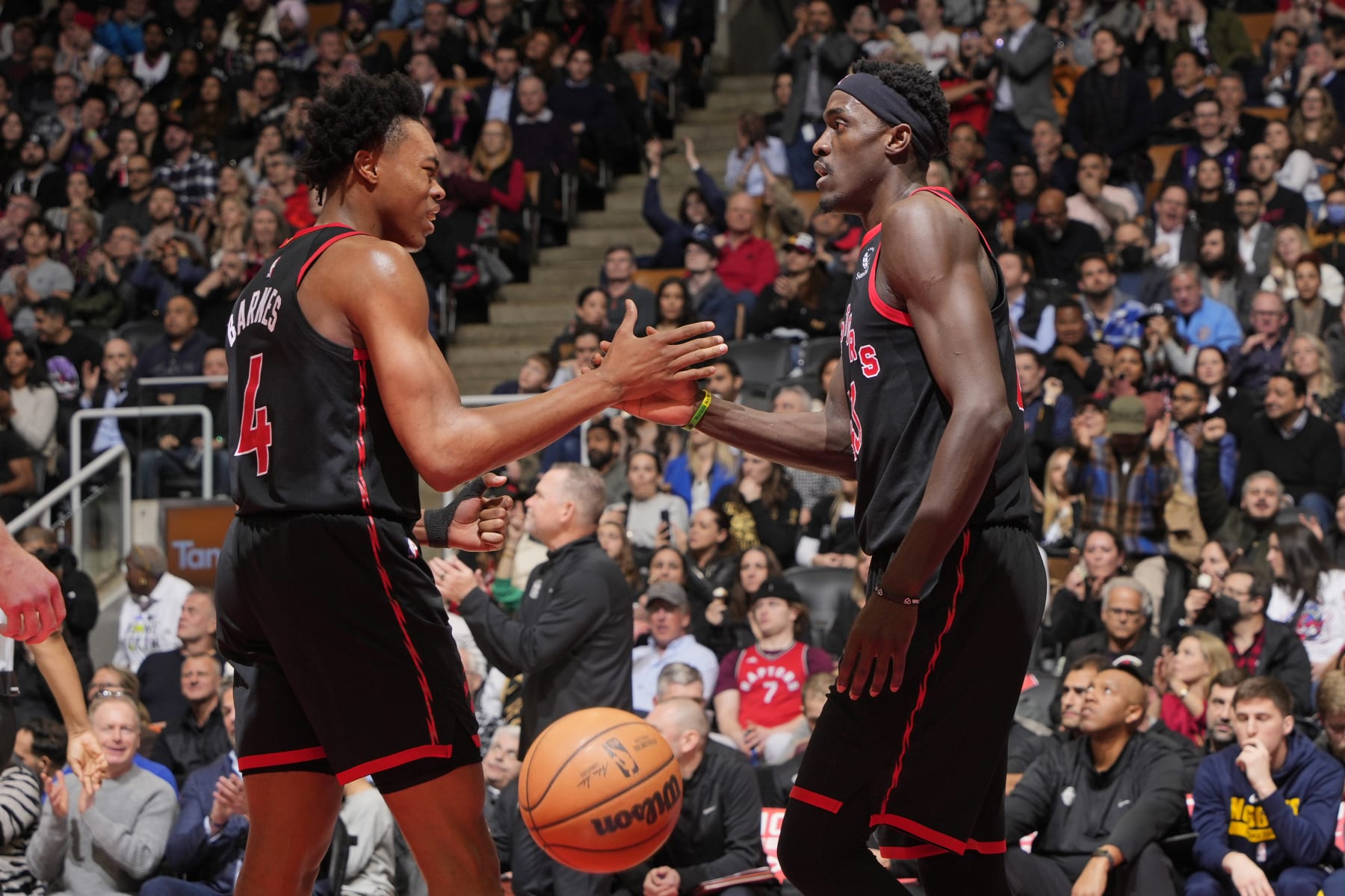 Scottie Barnes and Pascal Siakam Scottie Barnes and Pascal Siakam