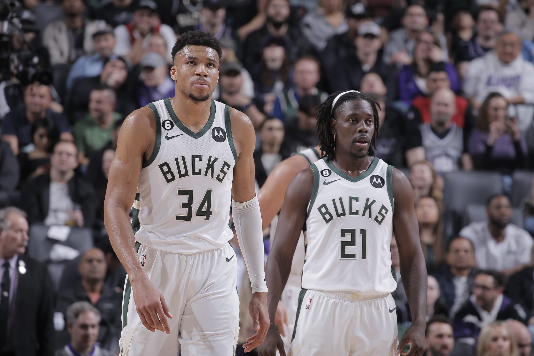 Giannis Antetokounmpo and Jrue Holiday Giannis Antetokounmpo and Jrue Holiday