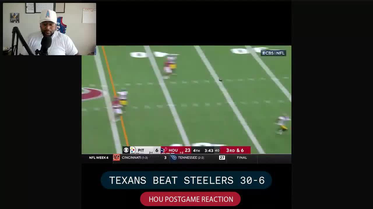 Houston Texans (30) Vs. Pittsburgh Steelers (6) Post Game GIF