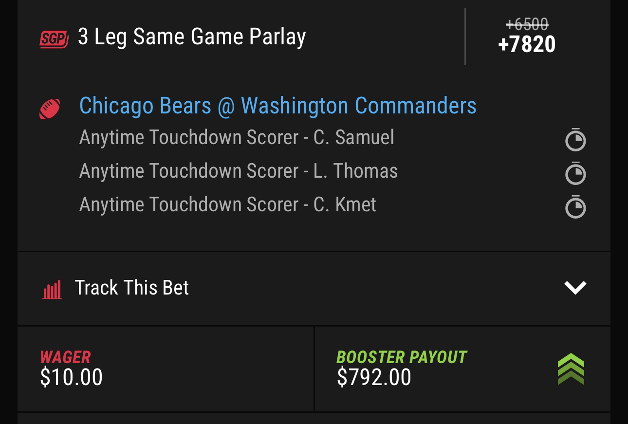 br_betting on X: QB's only anytime TD parlay 