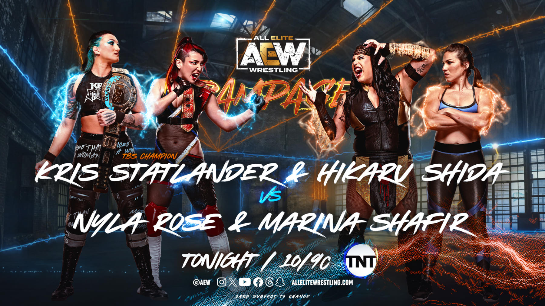 Watch Danhausen and Little Danhausen on @aew Rampage tonight or be