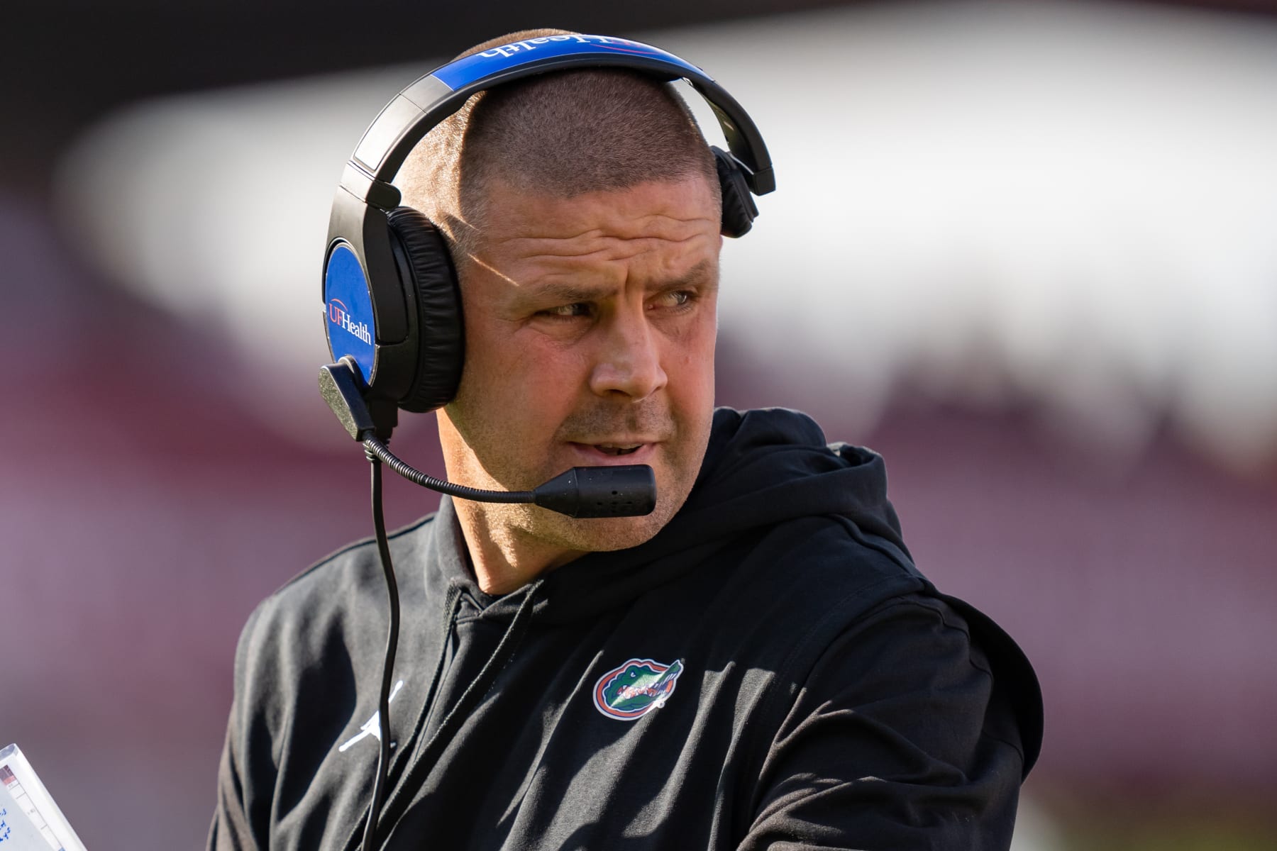 COLUMBIA, SOUTH CAROLINA - OCTOBER 14: Head coach Billy Napier of the Florida Gators looks on during their game against the South Carolina Gamecocks at Williams-Brice Stadium on October 14, 2023 in Columbia, South Carolina. (Photo by Jacob Kupferman/Getty Images)