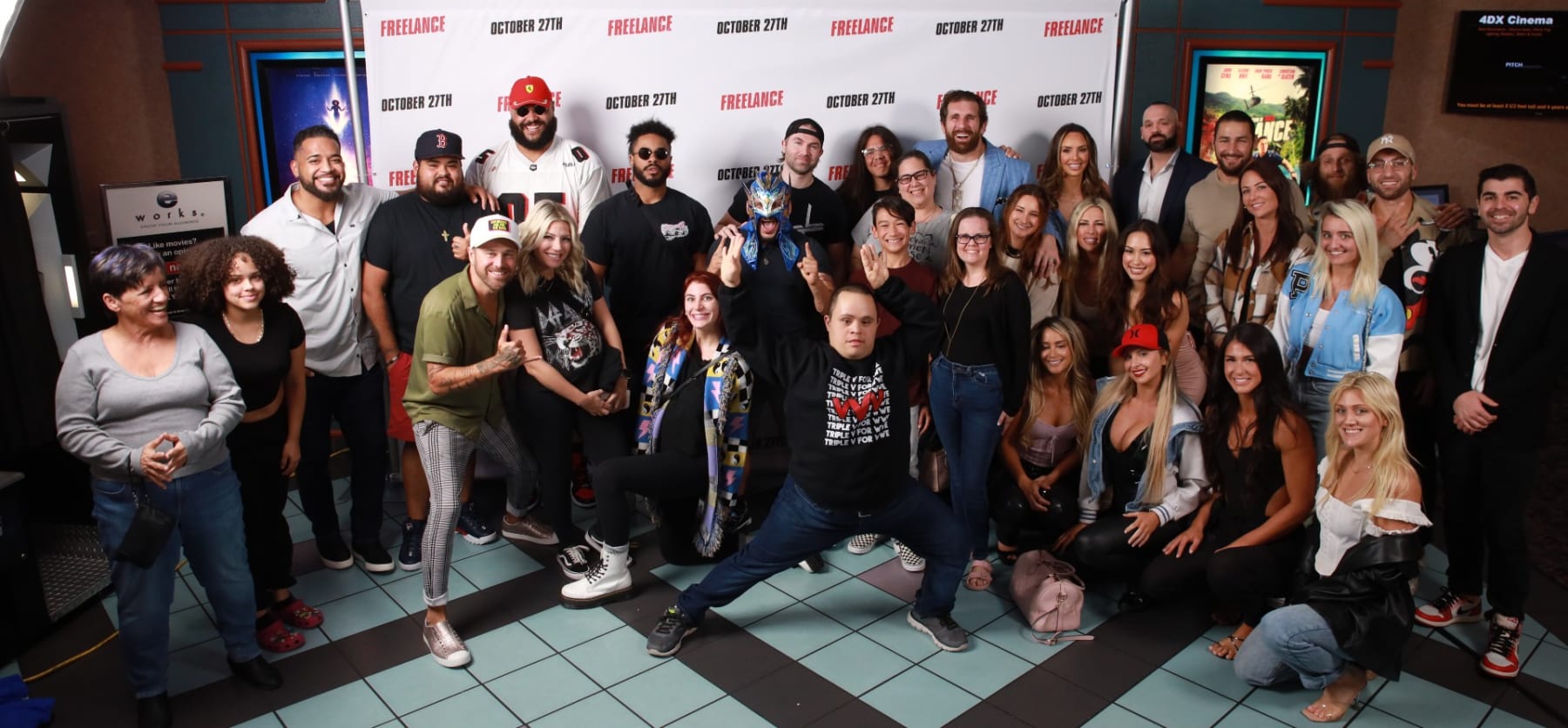 The wrestling community congregated in Florida for the premiere of "Freelance" on October 24.