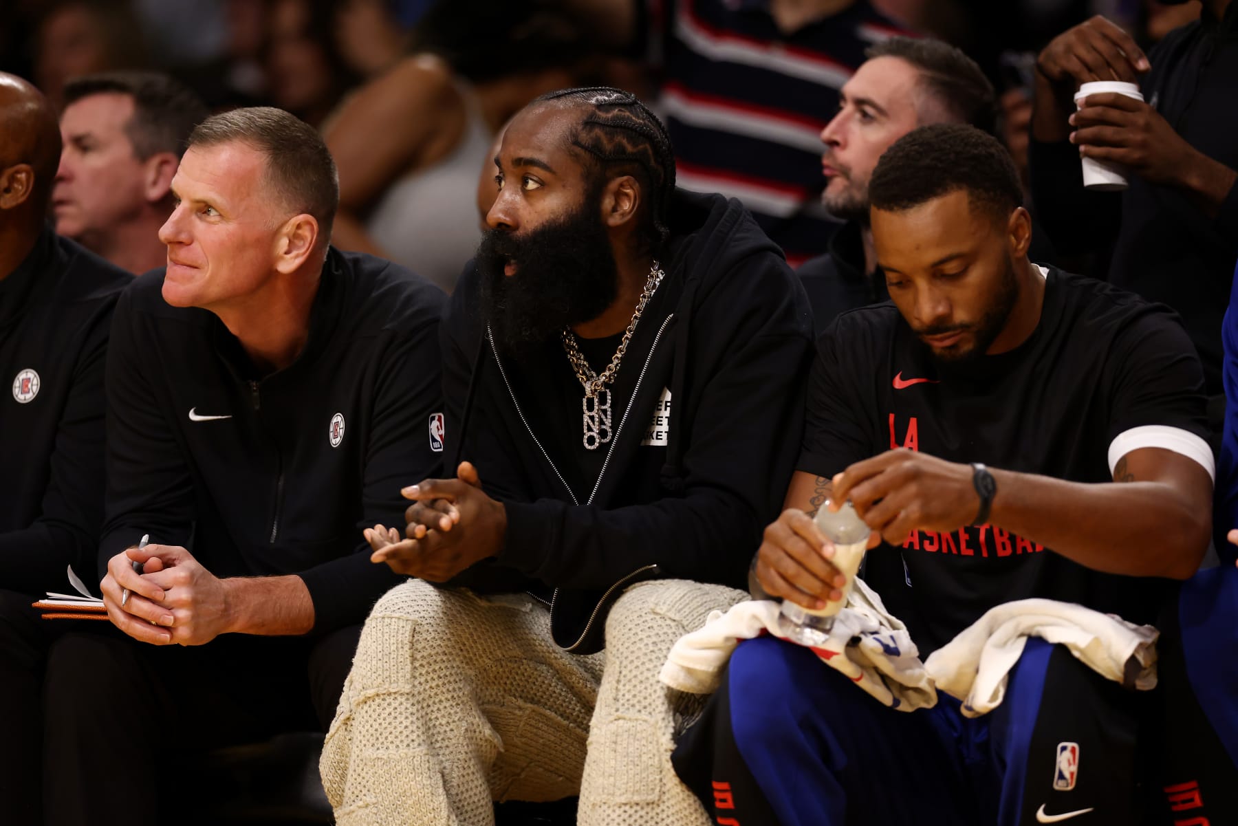 The James Harden outfit trend continues after Game 4 : r/sixers