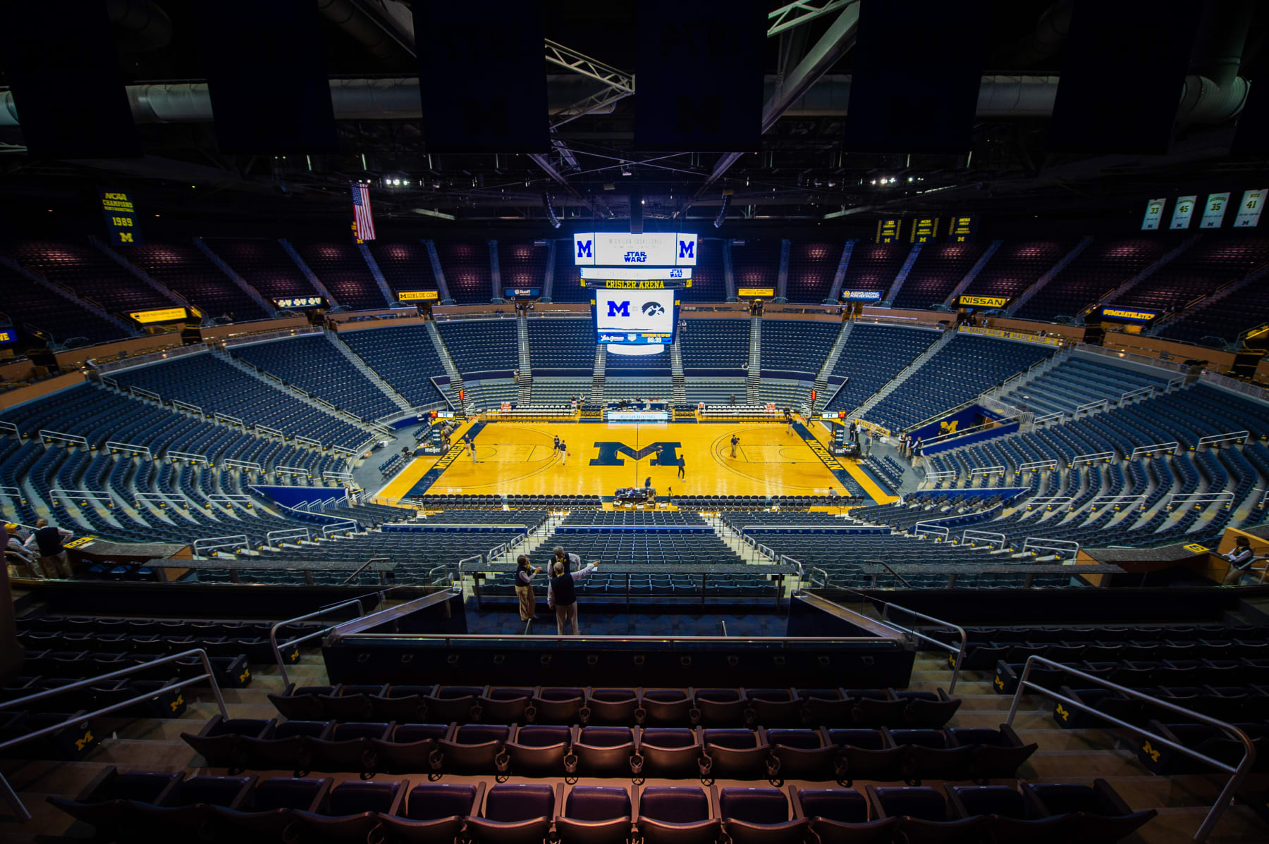 ANN ARBOR, MICHIGAN - DECEMBER 06: Crisler Arena, home of the Michigan Wolverines basketball team, before a college basketball game against the Iowa Hawkeyes on December 6, 2019 in Ann Arbor, Michigan. (Photo by Aaron J. Thornton/Getty Images)