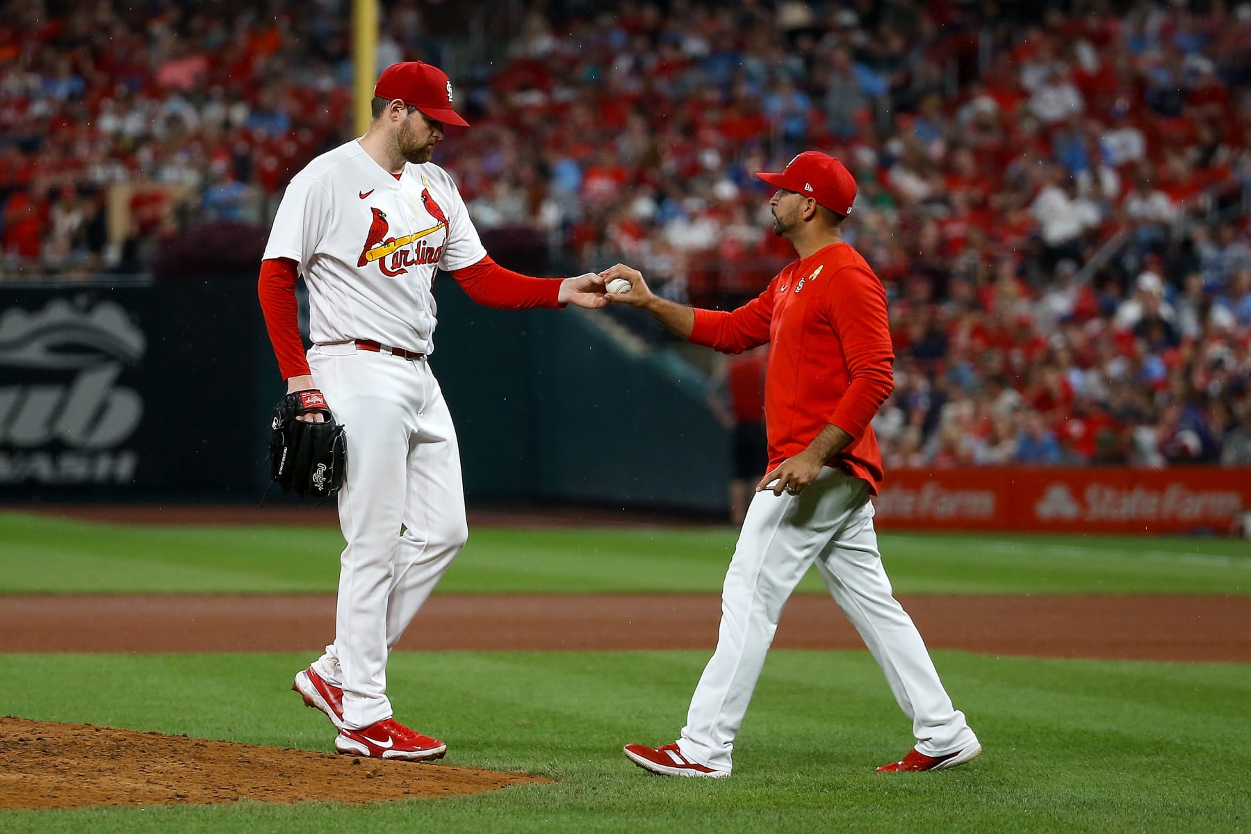 Jordan Montgomery (L) and Oli Marmol (R)