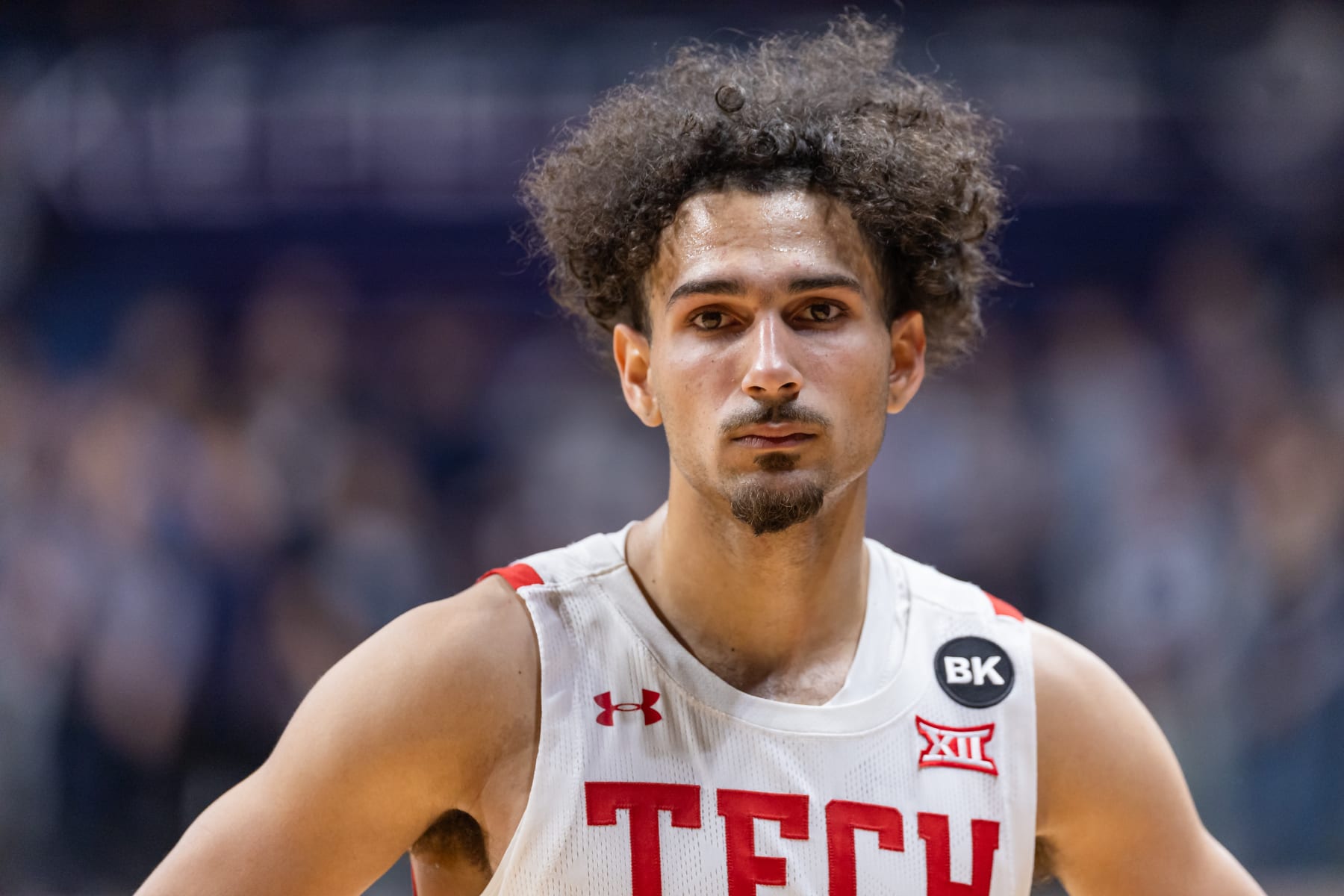 INDIANAPOLIS, INDIANA - NOVEMBER 30: Pop Isaacs #2 of the Texas Tech Red Raiders is seen during the game against the Butler Bulldogs at Hinkle Fieldhouse on November 30, 2023 in Indianapolis, Indiana. (Photo by Michael Hickey/Getty Images)