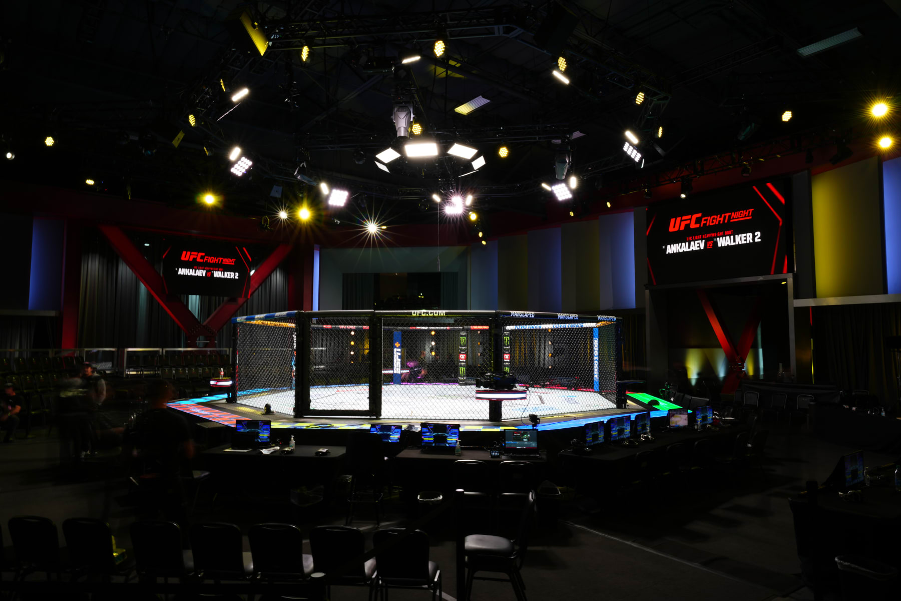 LAS VEGAS, NEVADA - JANUARY 13: A general view of the Octagon prior to the UFC Fight Night event at UFC APEX on January 13, 2024 in Las Vegas, Nevada. (Photo by Chris Unger/Zuffa LLC via Getty Images)