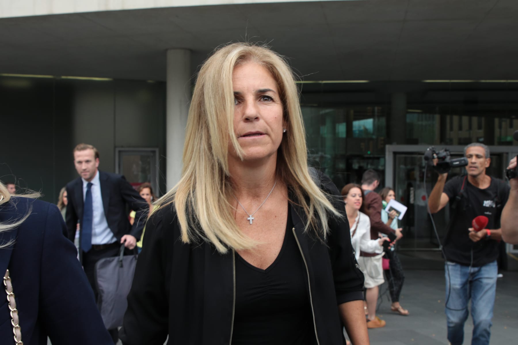 BARCELONA CATALONIA, SPAIN - SEPTEMBER 15: The tennis player Arantxa Sanchez Vicario as she leaves the last day of the trial accused of asset stripping, at the Ciutat de la Justicia, on 15 September, 2023 in Barcelona, Catalonia, Spain. Today is the last day of the trial against tennis player Arantxa Sanchez-Vicario, and her ex-husband, Josep Santacana, for an alleged crime of asset stripping for which they face up to four years in prison for hiding their assets through a front man to avoid paying the Bank of Luxembourg a debt of 7.5 million euros. (Photo By Kike Rincon/Europa Press via Getty Images)