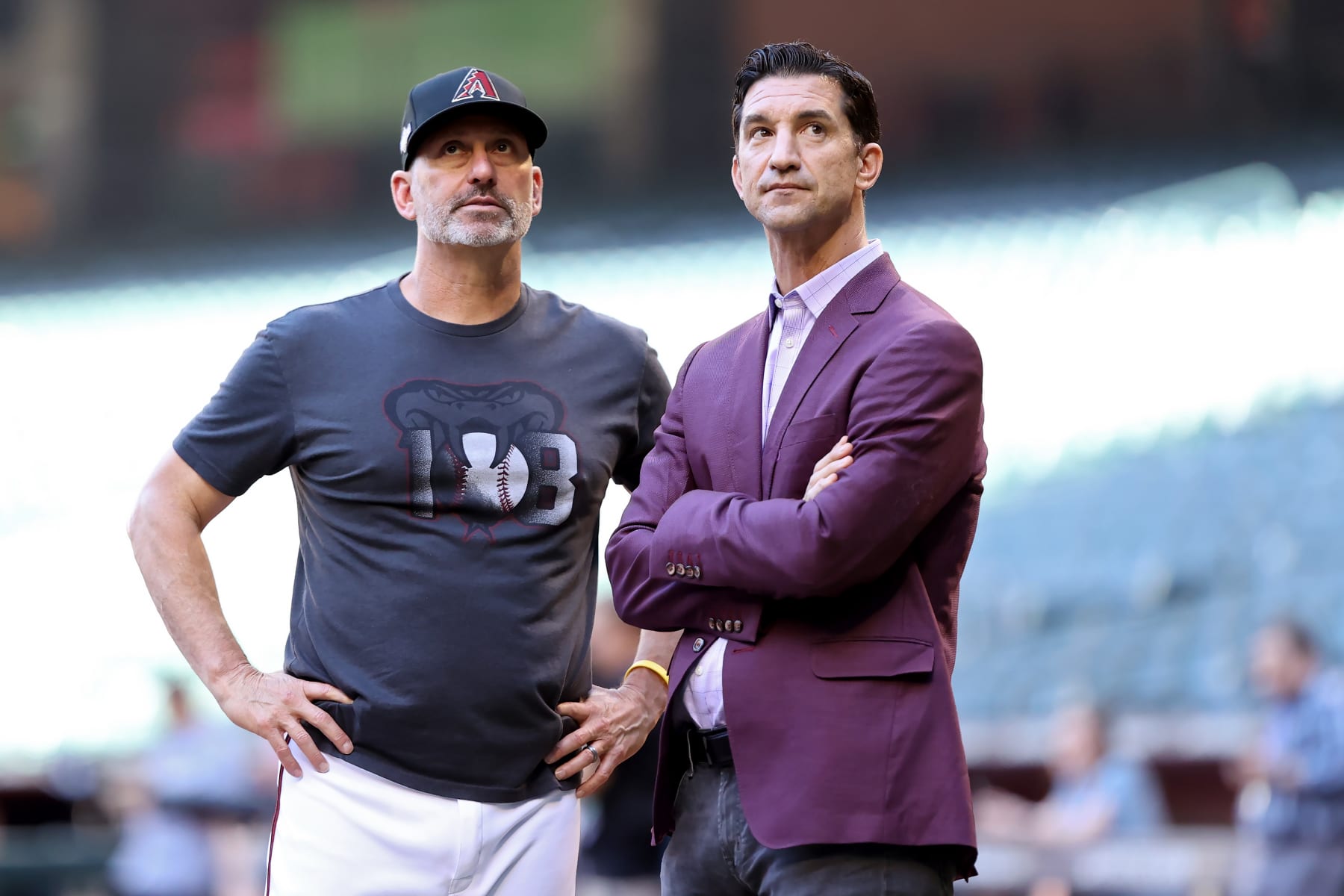 Torey Lovullo (L) and Mike Hazen (R)