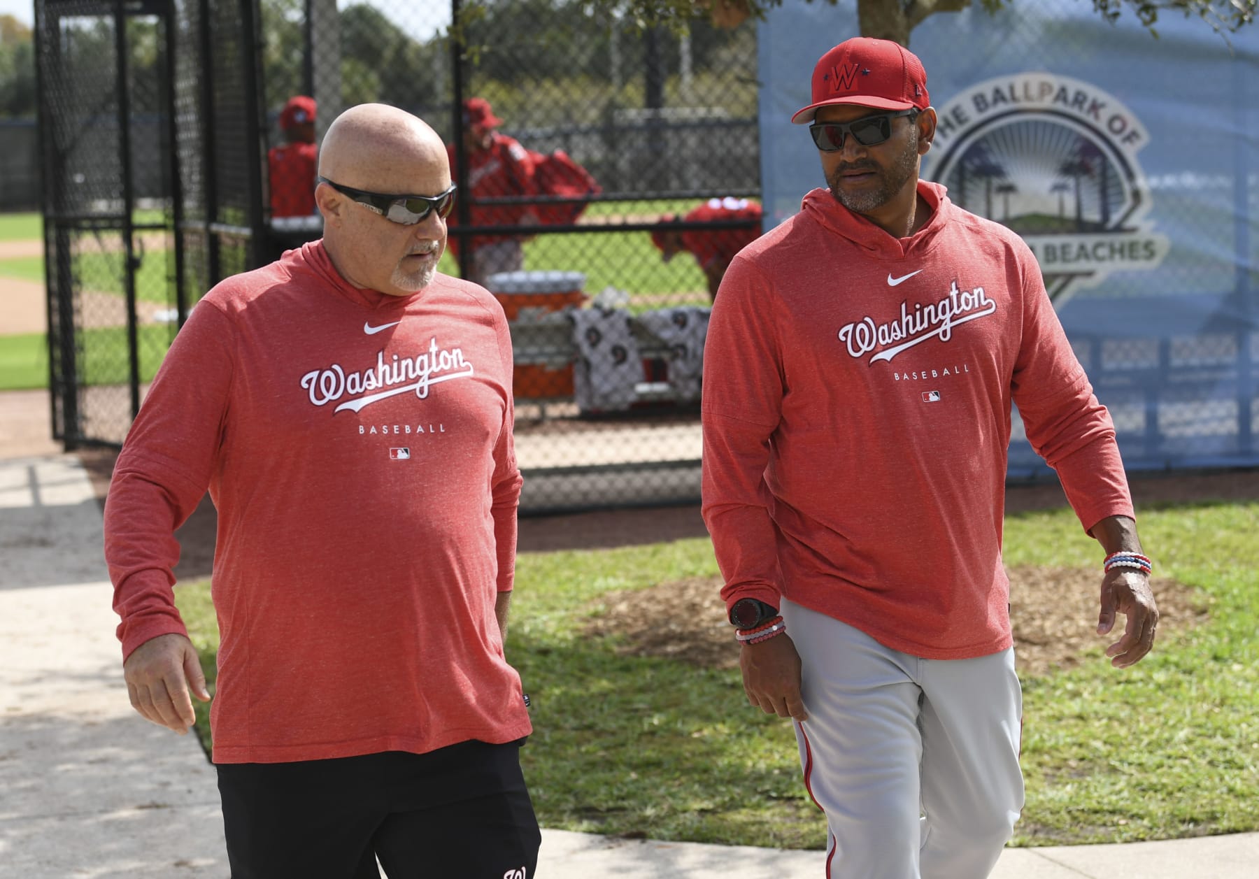 Mike Rizzo (L) and Dave Martinez (R)
