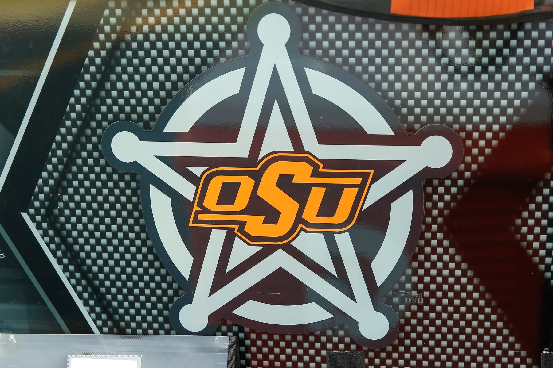 TEMPE, AZ - SEPTEMBER 09:  The Oklahoma State Cowboys logo before the college football game between the Oklahoma State Cowboys and the Arizona State Sun Devils on September 9, 2023 at Mountain America Stadium in Tempe, Arizona. (Photo by Kevin Abele/Icon Sportswire via Getty Images)