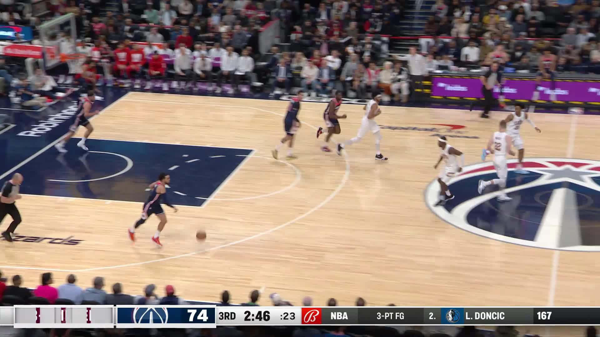 Donovan Mitchel CROSSOVER ankle-breaker for a 3 pointer! #nba #highlig