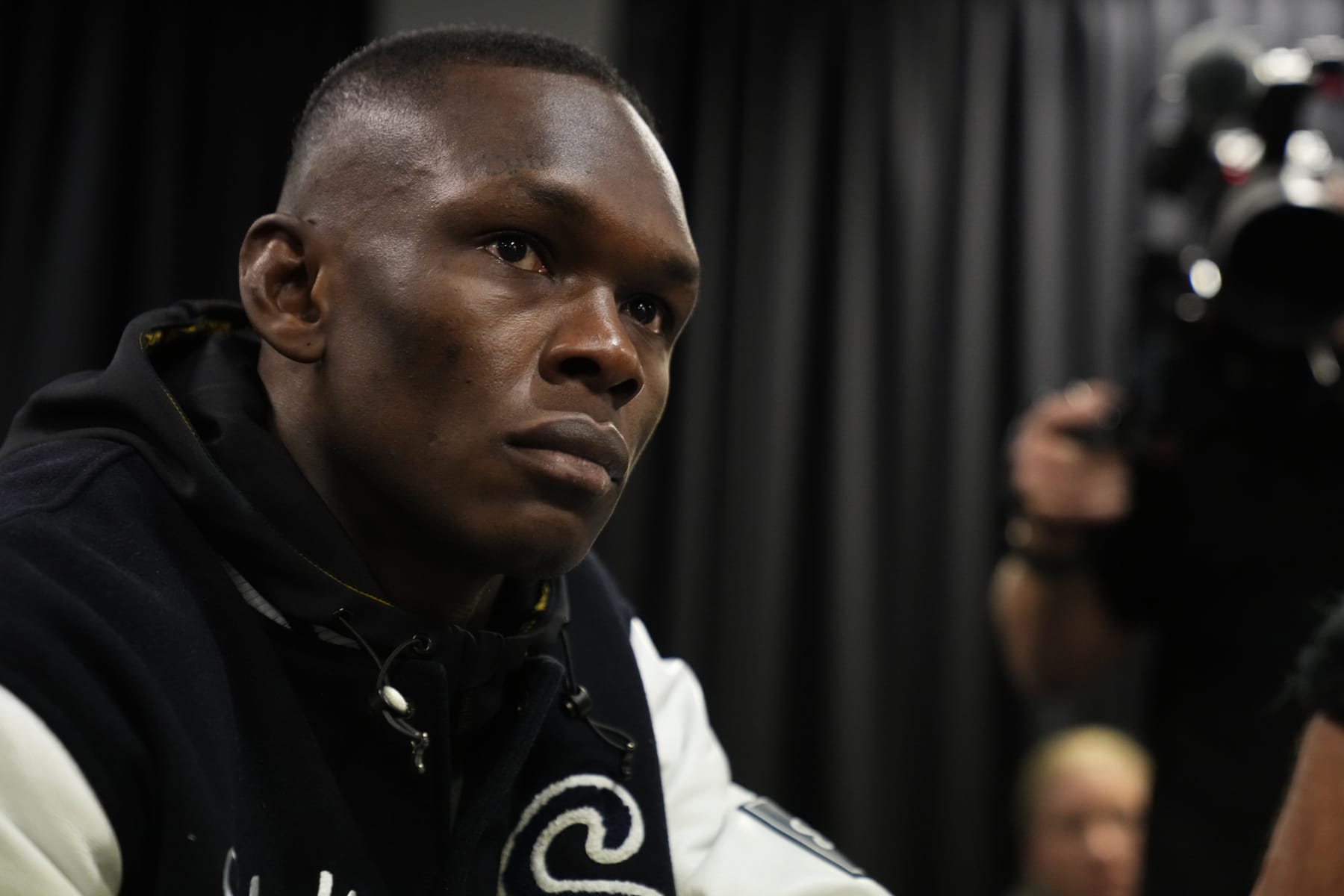 SYDNEY, AUSTRALIA - SEPTEMBER 10: Israel Adesanya of Nigeria has his hands wrapped prior to his fight during the UFC 293 event at Qudos Bank Arena on September 10, 2023 in Sydney, Australia. (Photo by Mike Roach/Zuffa LLC via Getty Images)
