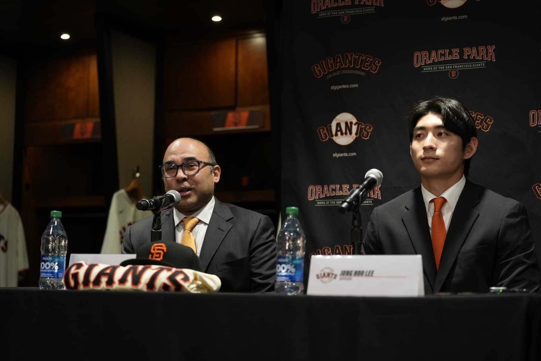 Farhan Zaidi (L) and Jung Hoo Lee (R)