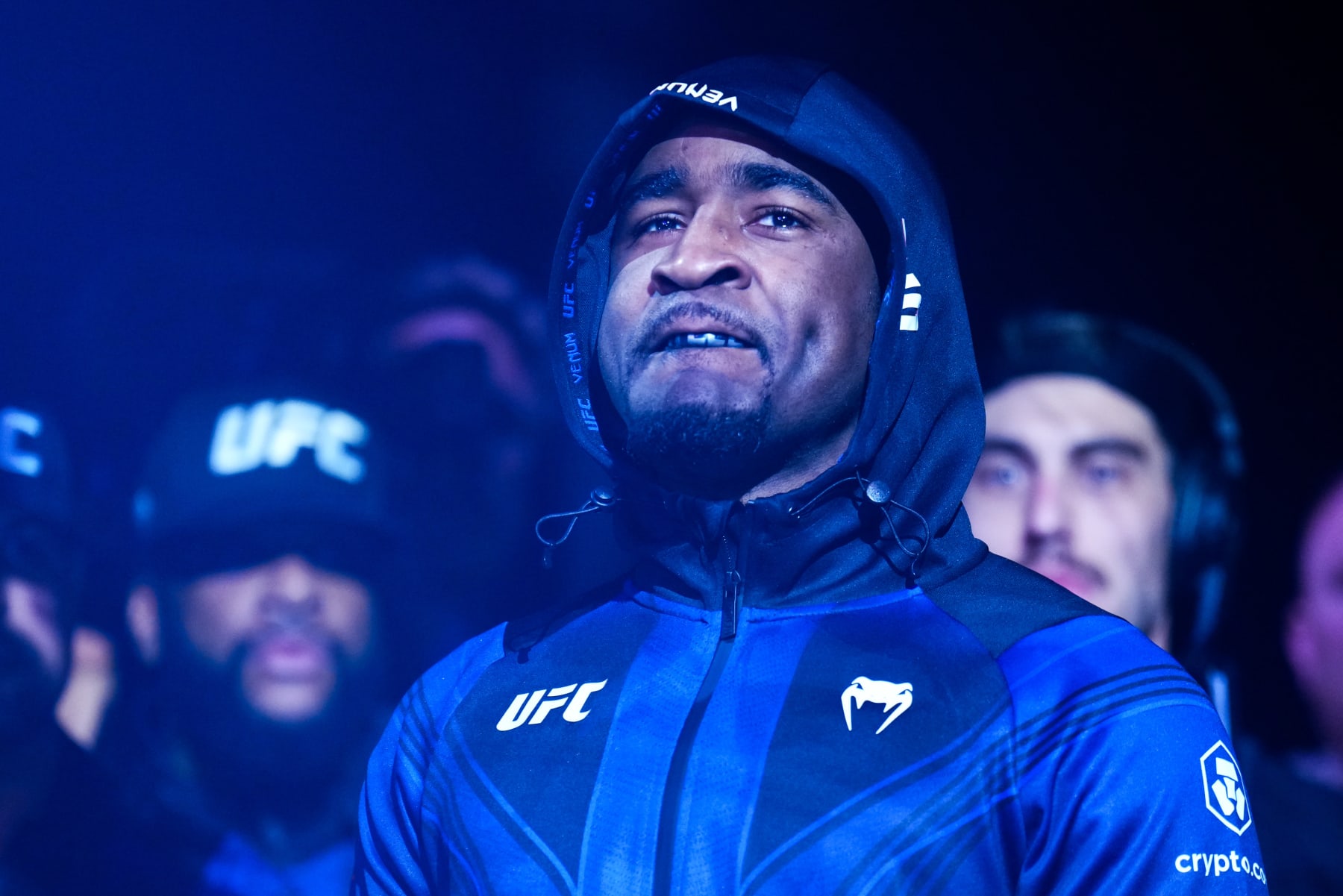Geoff Neal walks to the Octagon