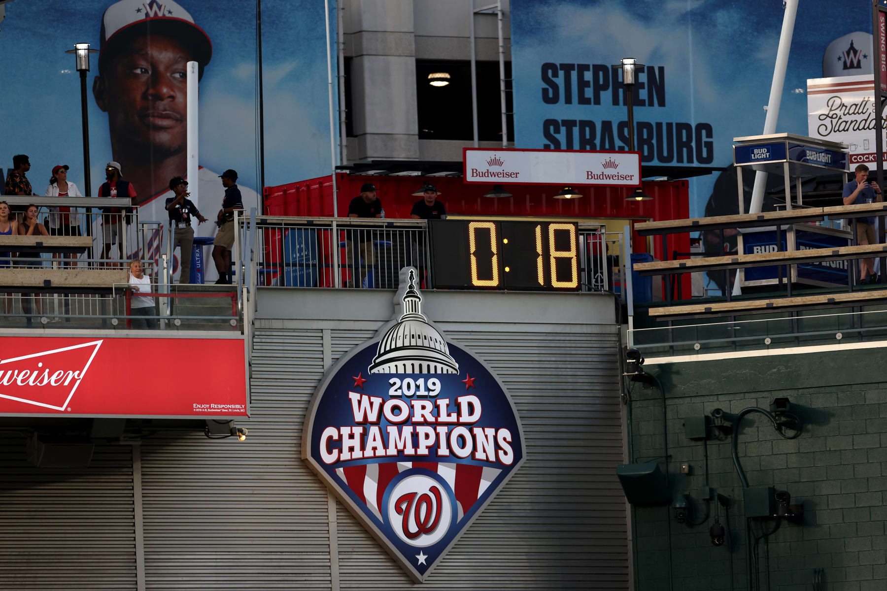 The pitch timer at Nationals Park