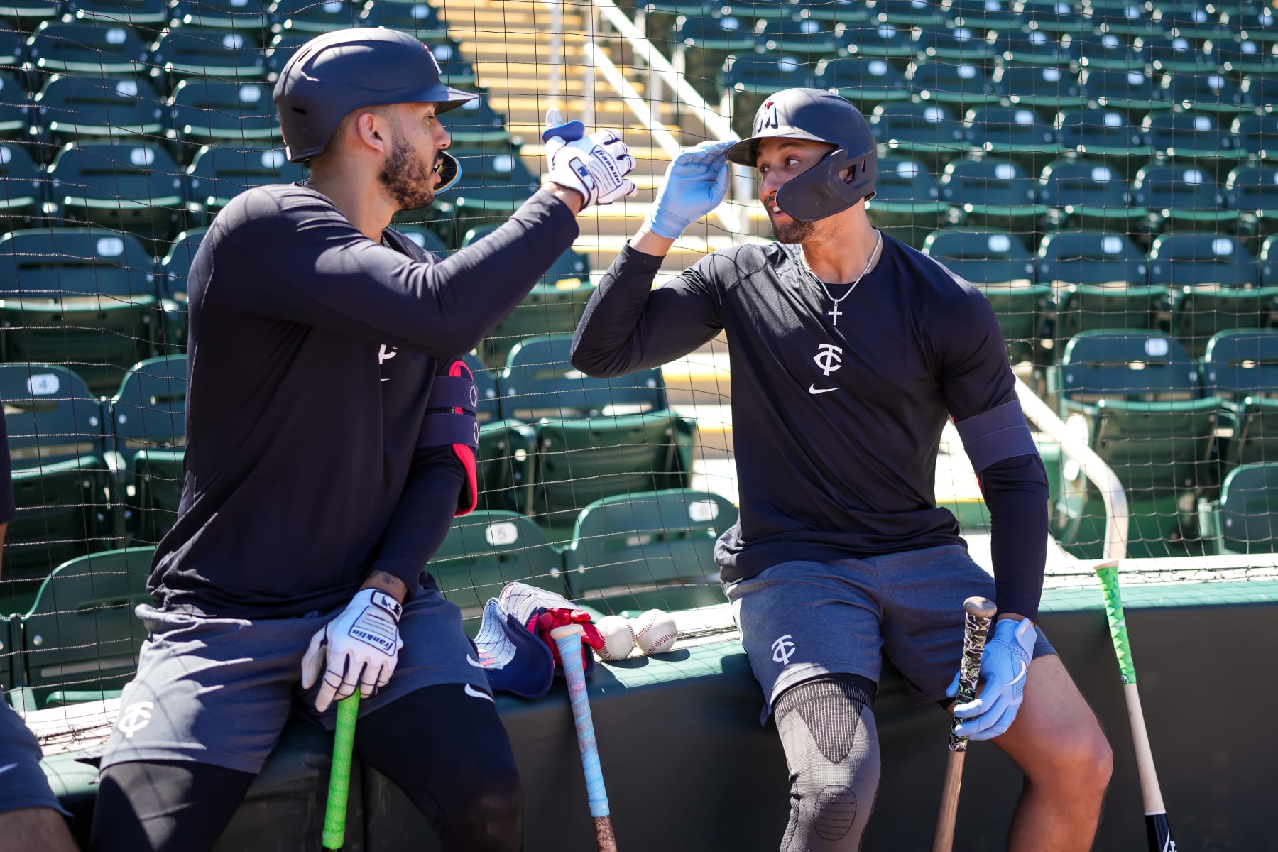 Carlos Correa (L) and Byron Buxton (R)