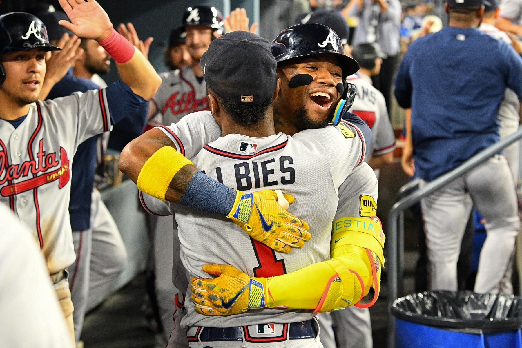 Ozzie Albies (L) and Ronald Acuña Jr. (R)