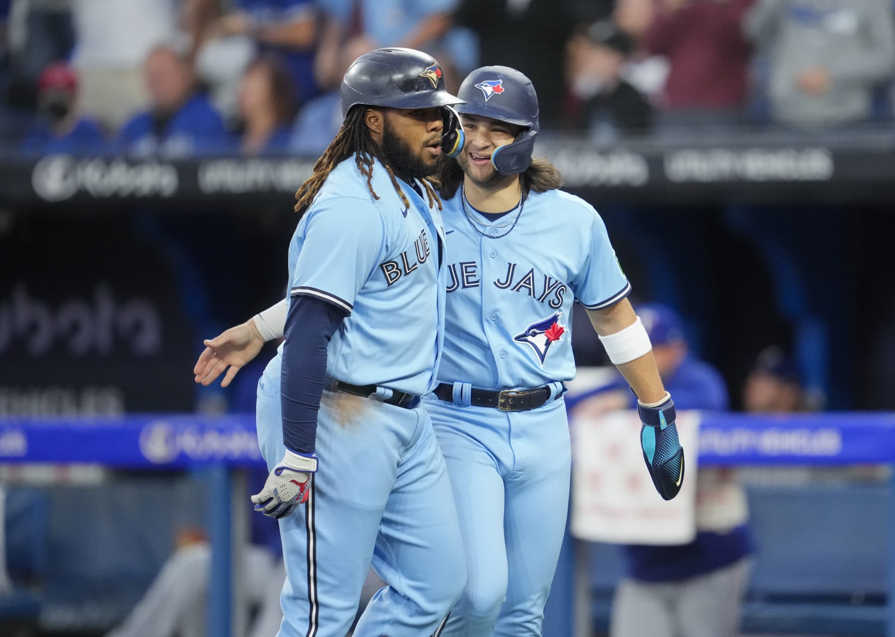 Vladimir Guerrero Jr. (L) and Bo Bichette (R)