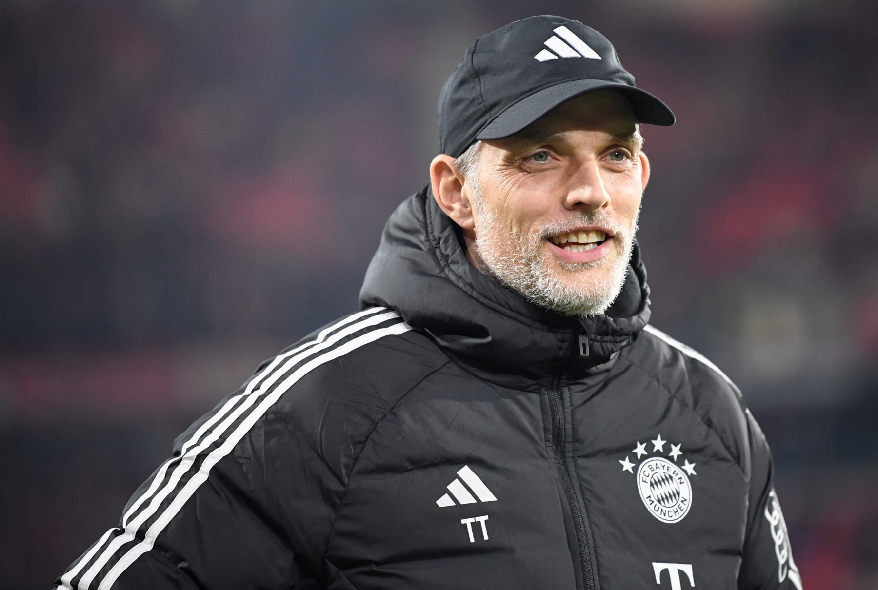 Bayern Munich's German head coach Thomas Tuchel is interviewed prior to the German first division Bundesliga football match SC Freiburg v FC Bayern Munich in Freiburg, southwestern Germany on March 1, 2024. (Photo by Thomas KIENZLE / AFP) / DFL REGULATIONS PROHIBIT ANY USE OF PHOTOGRAPHS AS IMAGE SEQUENCES AND/OR QUASI-VIDEO (Photo by THOMAS KIENZLE/AFP via Getty Images)