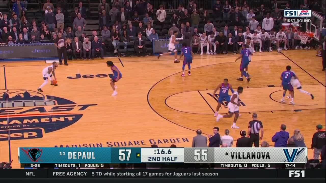 Villanova beats DePaul 5857