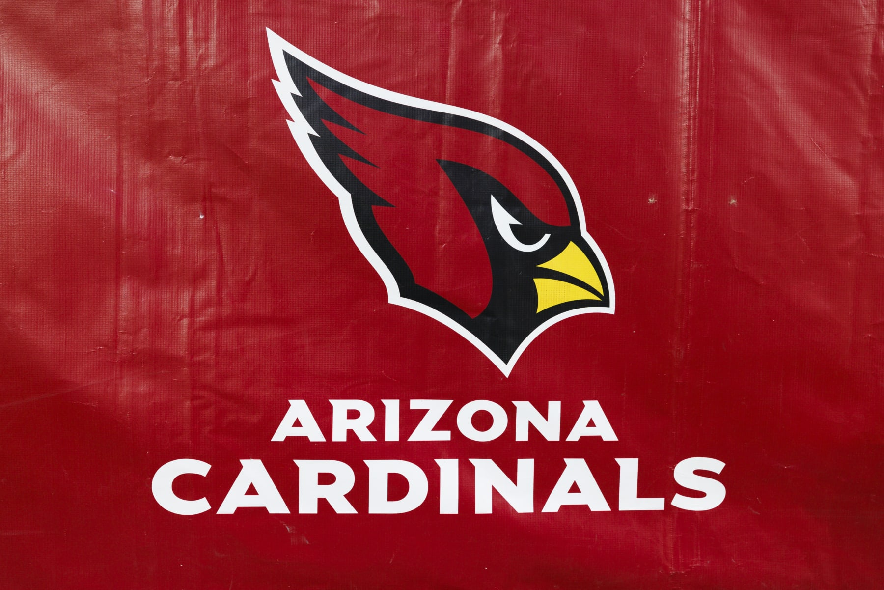 GLENDALE, ARIZONA - NOVEMBER 26: Detail view of an Arizona Cardinals logo during a game against the Los Angeles Rams at State Farm Stadium on November 26, 2023 in Glendale, Arizona. (Photo by Ric Tapia/Getty Images)